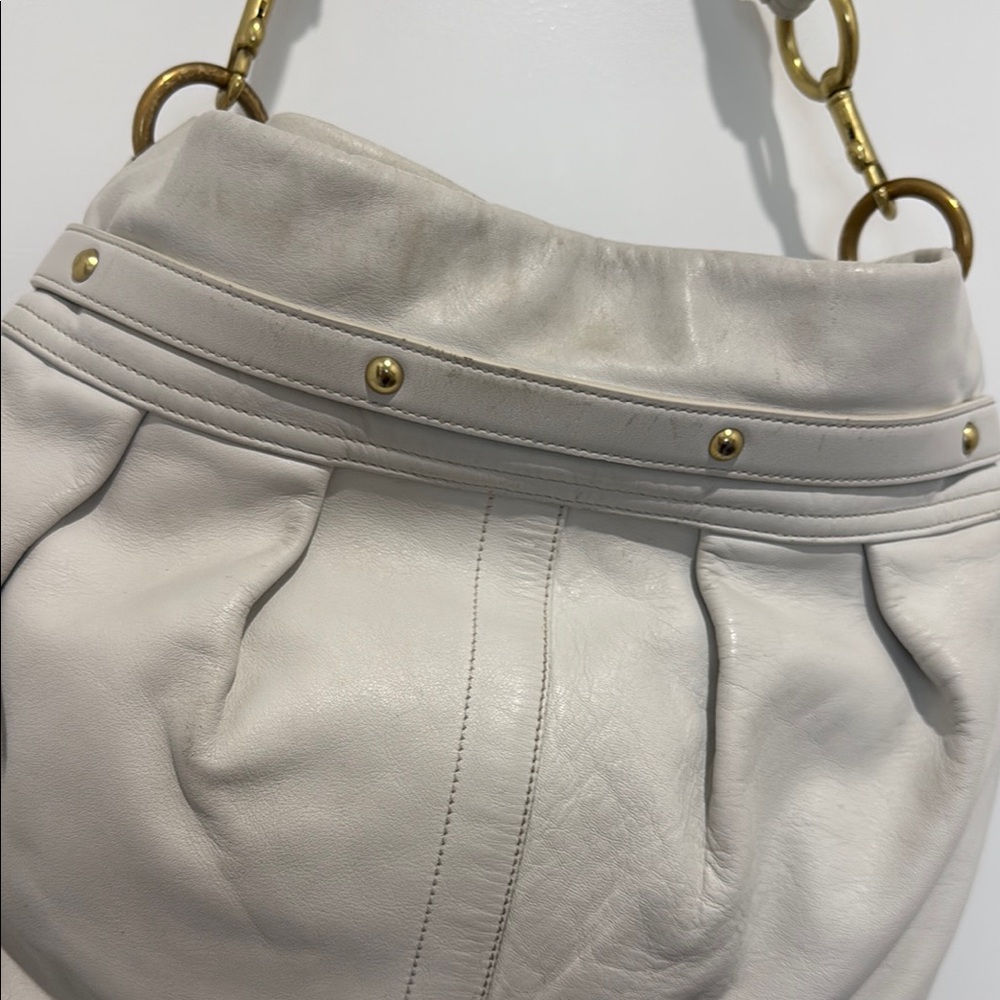 Coach white hampton’s hobo purse - Picture 7 of 11